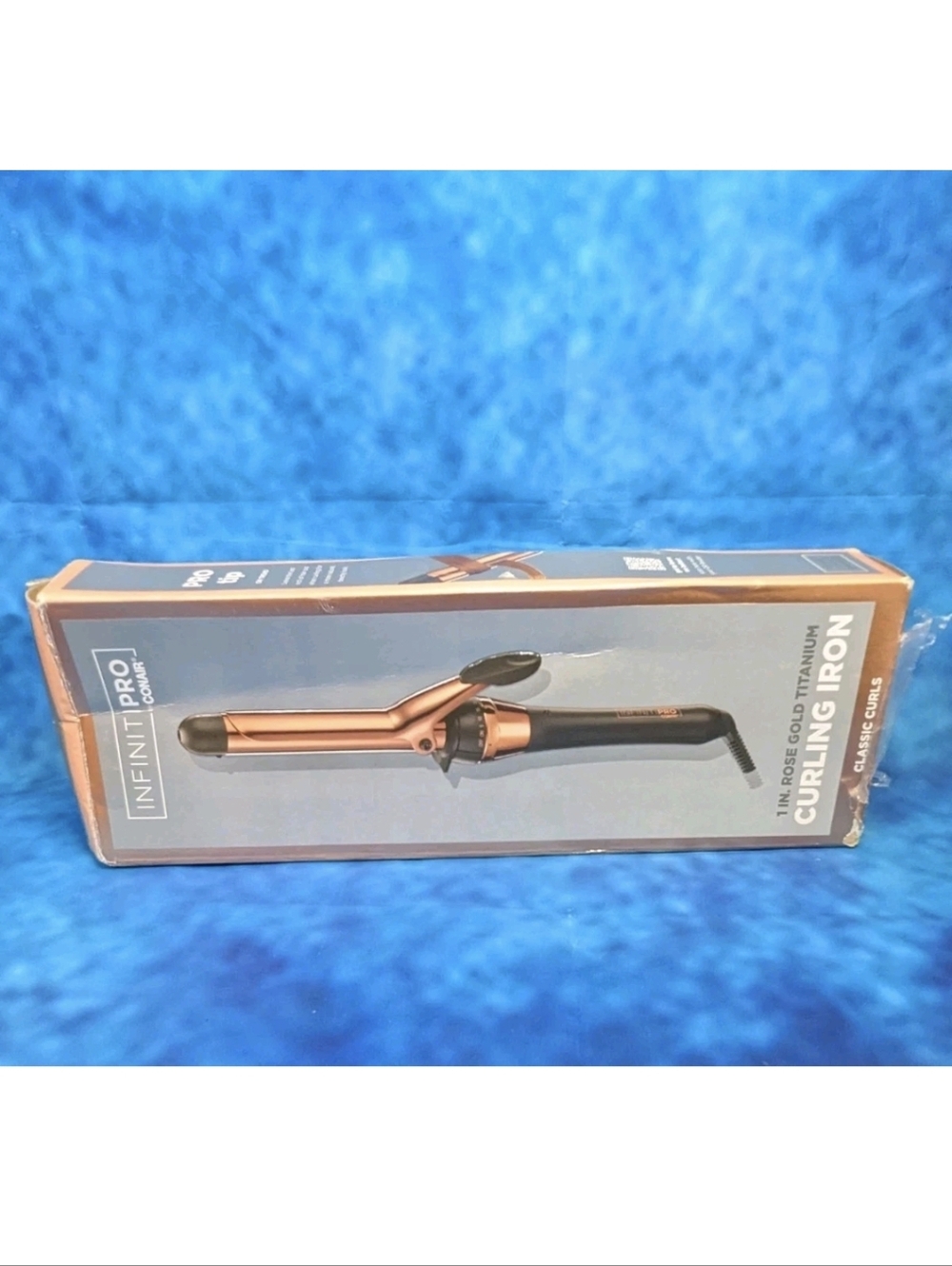 Conair INFINITIPRO 1" Curling Iron Rose Gold Titanium EUC